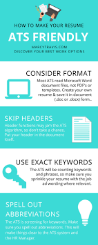 write ats friendly resume
