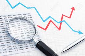 Making Graph Analyzing Data With Magnifying Glass Chart Graph