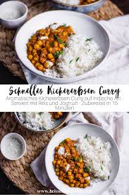 Schnelles Kichererbsen Curry Rezept Kichererbsen Curry Kichererbsencurry Kichererbsen