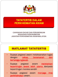 Tata tertib diterapkan di lingkungan sekolah, rumah ataupun masyarakat. 1 Pengenalan Pengurusan Tatatertib