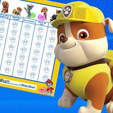 Paw Patrol Potty Training Chart Potty Training Kids