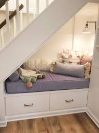 Built In Seating Under The Stairs The Ultimate Reading Nook Designed By Ali Wente Awente1 Built By Ian Horowi Stair Nook Under Stairs Nook Stairs Design