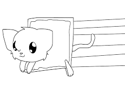Just like there are dog people in th. Chibi Nyan Cat Coloring Page Free Printable Coloring Pages For Kids