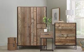 Our rustic bedroom sets are uniquely designed, functional, affortable and will look great in your home. Urban Rustic 3 Piece 4 Door Wardrobe Bedroom Furniture Set Furniture And Choice