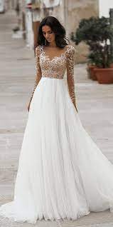 30 Glorious A Line Wedding Dresses Wedding Dresses Guide Lace Wedding Dress With Sleeves Top Wedding Dresses Wedding Dresses Lace