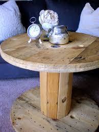 Weathered Wooden Spools For Coffee Or Side By Naturalsweetness 150 00 Large Wooden Spools Spool Furniture Cable Spool Furniture