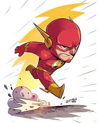Throwback Chibi Flash Prints Available At Www Dereklaufman Com Link In My Profile Flash Barryallen Dcheroes Chi Chibi Marvel Flash Comics Superhero Art