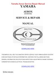 Simple steps to download the manual testing help ebook designed by software testing experts is included here along with the pictorial representation. Yamaha Aerox Service Repair Manual By Alissaweldon Issuu