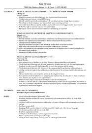 Download sample resume templates in pdf, word medical officer resume. Medical Device Sales Representative Resume Samples Velvet Jobs