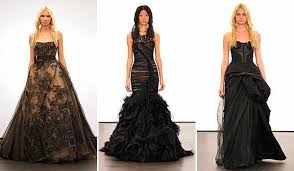 Black wedding dresses make a powerful statement because they are the exact opposite of what one expects to see in a traditional wedding. Black Wedding Gowns From The Runway To The Aisle The New York Times