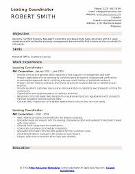 The duties of a secretary or administrative assistant vary by industry and employer, but some tasks are common to many work settings. Leasing Coordinator Resume Samples Qwikresume