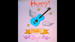 A general definition of music includes elements such as pitch, rhythm, dynamics and texture. Happy World Music Day Drawing Worldmusicday Youtube