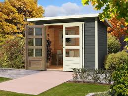 Gartenhaus Stockach 3 19 Mm Terragrau Gartenhaus Pultdach Karibu Gartenhaus Gartenhaus