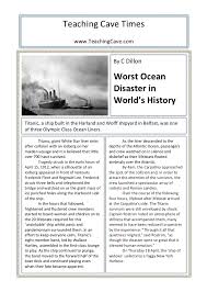 Photos also need a caption underneath them. Titanic Lesson Ideas And Resources Titanic Teaching Resources Titanic Topic Ideas Titanic Topic Resources Ks1 And Ks2 Passengers And Crew P5 P6 P7 Teachingcave Com