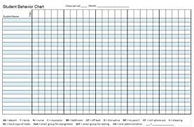 student behavior chart log for middle school or high school