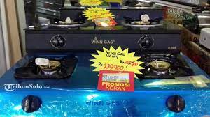 Daftar harga kompor gas 1 tungku yang paling murah dan terbaik. Ada Promo Kompor Gas Merek Vinn Di Hypermart Solo Grand Mall Tribun Solo