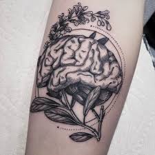 Our newly remodeled 2500 square foot parlor is a space for talent, cleanliness, art,… Floral Brain As A Neuroscience Student By Giovana Marsura At Chapter One Tattoo San Diego Ca Tattoos