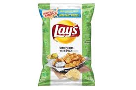 Lay S Fried Pickles With Subject Chips Are Again Uncover The Place To Get Them Potato Chip Flavors Lays Potato Chips Lays Potato Chip Flavors