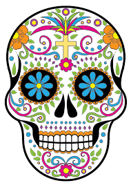 Riusem Cherep Kalavera K Hellouinu V Adobe Illustrator Kartinki S Cherepami Iskusstvo Kalavera Risunki V Yarkih Tonah