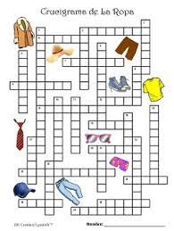 Enjoy solving crossword puzzles and learn in a fun and easy spanish dialogs is a very practical study tool for learning spanish, it gathers 551 pcs dialogs from about 10 common life scenes. Clothing Spanish Vocabulary Crossword Puzzle Easy Or Difficult Versions