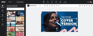 Online Youtube Thumbnail Maker Create Free Custom Youtube Thumbnail Fotor Graphic Design Software