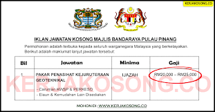 Maybe you would like to learn more about one of these? Jawatan Kosong Majlis Bandaraya Pulau Pinang