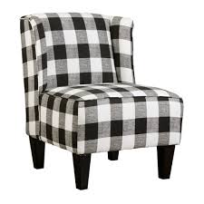 Made of 100% heavy woven polyester fabric our rugs are great for everyday use. Charlie Winged Slipper Chair Buffalo Check Plaid Black White Chapter 3 Target