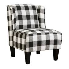 Dining chair cover checks jacquard slipcover stretchy chair protector washable. Charlie Winged Slipper Chair Buffalo Check Plaid Black White Chapter 3 Target
