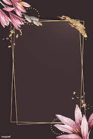 download premium vector of pink amaryllis pattern with gold frame vector pink amaryllis flower background wallpaper photo collage template