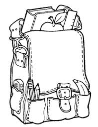 Backpack coloring page 1270 coloringpagefree co. Backpack With School Supplies Coloring Page Free Printable Pdf From Primarygames