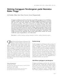We did not find results for: Pdf Skrining Gangguan Pendengaran Pada Neonatus Risiko Tinggi