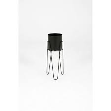 12'' h x 14'' l x 24.25'' l x 19.25'' l x 14'' d x 24.25'' d x 19.25'' d. Small Black Metal Plant Stand Hire Rental Granger Hertzog