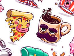 Kik Messenger Stickers Messenger Stickers Cartoon Design Mascot Design