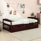 Red Wrington Storage Platform Bed