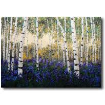Our white birch trees canvas art is stretched on 1.5 inch thick stretcher bars and may be customized with your choice of black, white, or mirrored sides. Aspen Paintings And Birch Tree Art Aspens And Birches By Jennifer Vranes