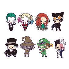 Someone Has Turned All Of Your Favorite Dc Universe Villains Into Adorable Chibi Rubber Straps They Ve All Been Batman Cartoon Joker Cartoon Joker And Harley