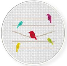 Easy Small Bird Cross Stitch Pattern Little Bit Heavy Cross Stitch Pattern Cross Stitch Patterns Stitch Patterns Modern Cross Stitch