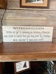 Guest Room Decor Funny Guest Sign Rental House Sign Etsy In 2021 Guest Room Decor Guest Room Sign Rental House Decorating