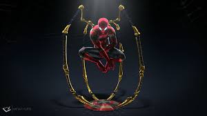 All of the spiderman wallpapers bellow have a minimum hd resolution (or 1920x1080 for the tech guys) and are easily downloadable by clicking the image and saving it. Iron Spider Wallpaper Hd 2048x1152 Wallpaper Teahub Io