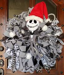 Nightmare before christmas is a cult classic is popular with teens, children and adults a like. Jack Skellington Mesh Wreathnightmare Before Christmas Etsy