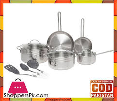 Buy Prestige Infinity Stainless Steel Cookware Set Of 11 Piece Silver Pr77376 At Best Price In Pakistan Cookware Set Stainless Steel Stainless Steel Cookware Cookware Set