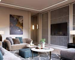 Apartments In Saudi Arabia Part 1 Design And Visualization Vizline Studio Apartment Interior Luxury Living Room Apartment Design