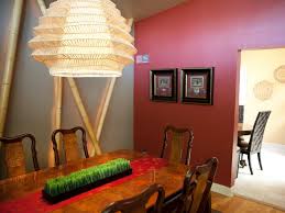 This item has 0 required items. Asian Dining Room With Burgundy Accent Wall Hgtv