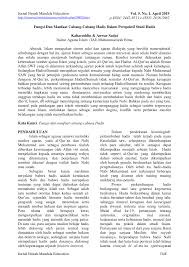 Dialah yang menciptakan semua hal dan memberikan kehidupan kepada semua makhluk. Pdf Fungsi Dan Manfaat Cabang Cabang Hadis Dalam Perspektif Studi Hadis