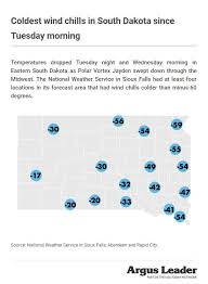Polar Vortex Coldest Places In South Dakota On Wednesday