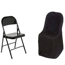 Black Polyester Folding Flat Chair Covers Folding Chair Chair Covers Chair