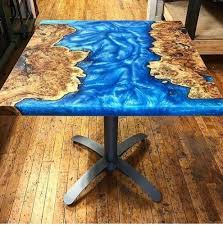 Delmara Wooden Square Epoxy Resin River Table For Home Size Dimension 2x4 3x6 Feet Rs 2500 Square Feet Id In 2020 Acacia Wood Table Top Table Top Wooden Tables