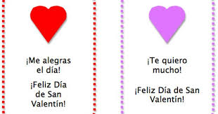 Simple Printable Spanish Valentine S Day Cards Spanish Playground Valentines For Kids Spanish Kids Valentine Songs