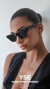 Limited Edition Unisex DYLAN Frame, Available at YAGANSTONEEYEWEAR.com ,  Model is Wearing the Onyx Gemstone Embellished Unisex Dylan frame.  Handcrafted in Italy. Exclusive 100 Units Individually ...