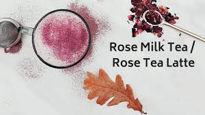 You can watch a lovely video of this below. Rose Milk Tea Rose Tea Latte Recipe Video Flavors Treat